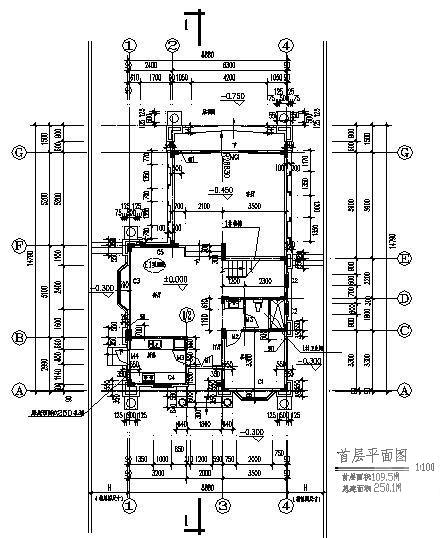 3层别墅建筑CAD图纸 - 4