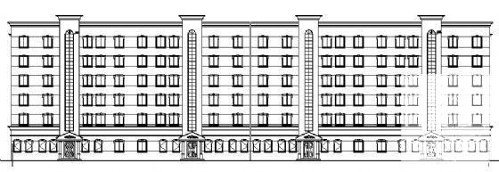 1层商用的6层商住公寓建筑CAD施工图纸 - 4