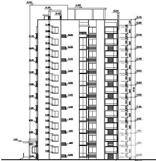 塔式高层CAD施工图纸 - 2