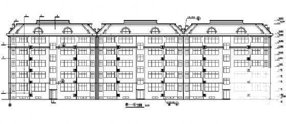 5层住宅楼建筑CAD施工图纸 - 2