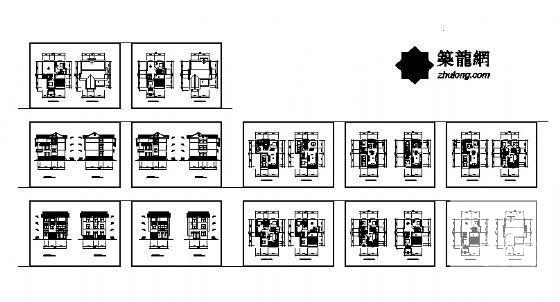 砌体结构村镇建设住宅方案设计CAD图纸 - 1