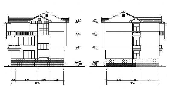 砌体结构村镇建设住宅方案设计CAD图纸 - 2