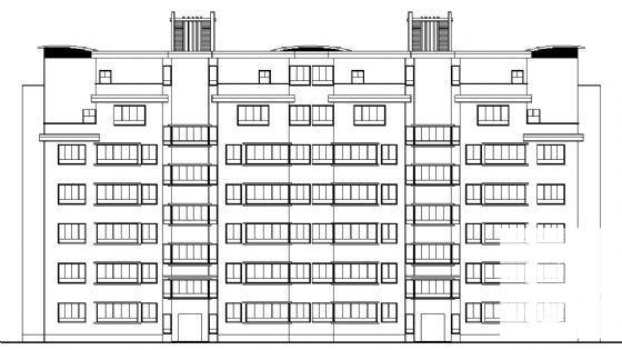 7层框剪结构住宅楼建筑施工CAD图纸 - 2