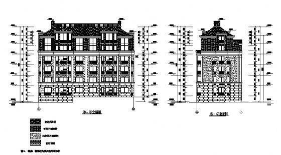 精美6层住宅楼建筑施工CAD图纸 - 4