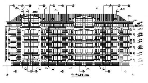 小区6层住宅楼建施CAD图纸 - 4