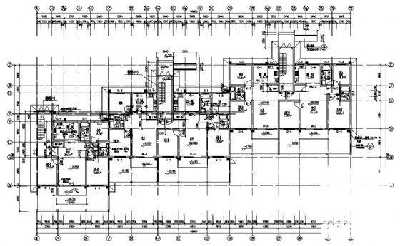 框剪结构7层住宅楼建筑CAD施工图纸 - 2