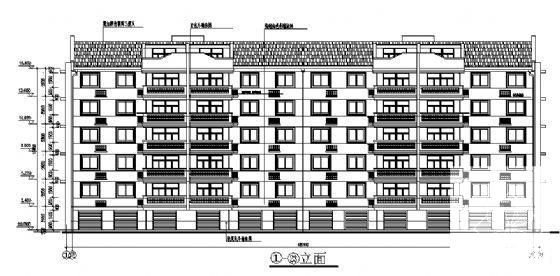 框剪结构7层住宅楼建筑CAD施工图纸 - 3