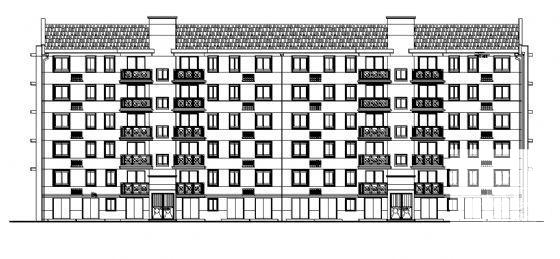 框剪结构7层住宅楼建筑CAD施工图纸 - 4