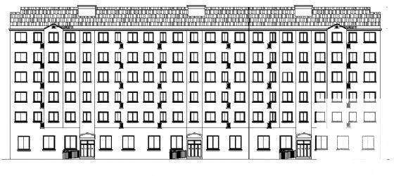 框剪结构6层宿舍楼建筑CAD施工图纸 - 2