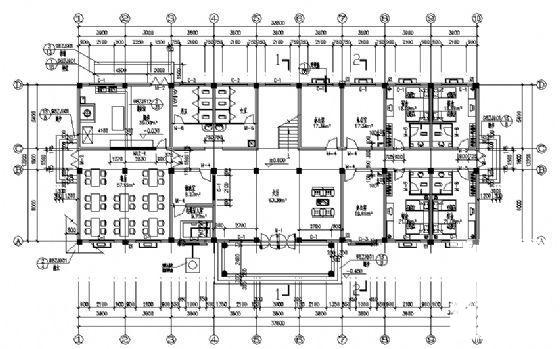 跃层组合的7层住宅楼建筑设计方案（框剪结构） - 1