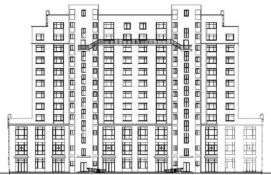 13层商住楼建筑方案设计CAD图纸 - 4