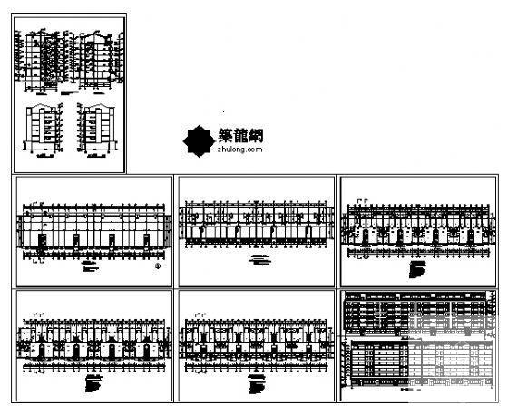 6层底商住宅楼建筑CAD图纸 - 2