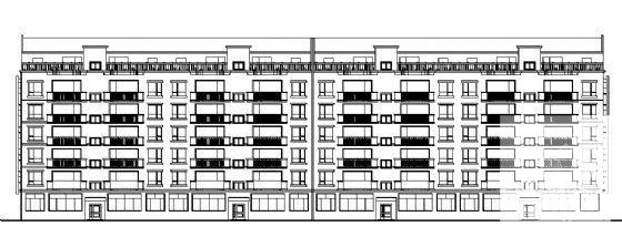 6层底商住宅楼建筑CAD图纸 - 3