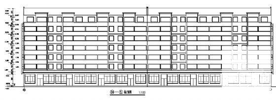 6层底商住宅楼建筑CAD图纸 - 4