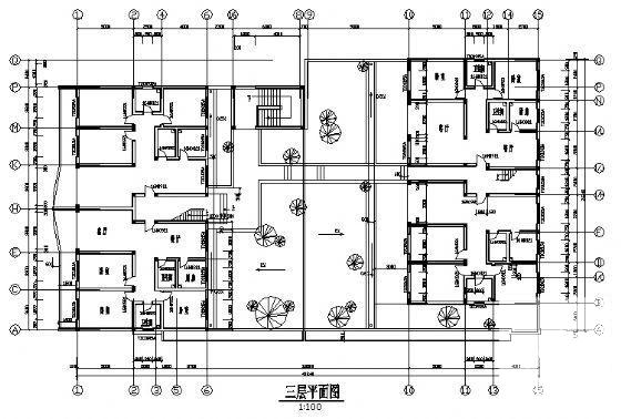 5层商住楼建筑CAD施工图纸 - 2
