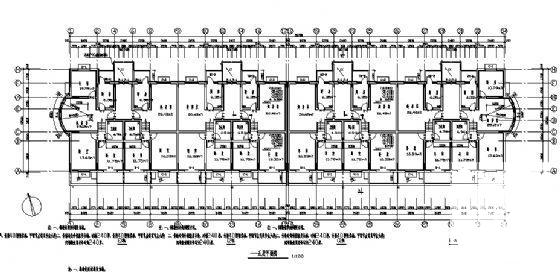 6层跃层式住宅楼建筑CAD施工图纸 - 1