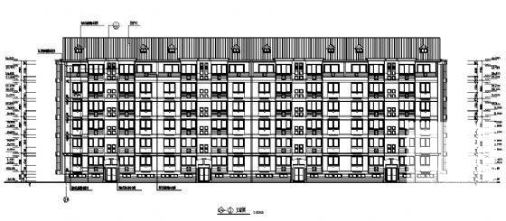 6层跃层式住宅楼建筑CAD施工图纸 - 2