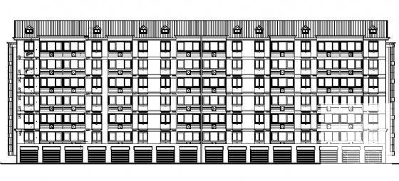 6层跃层式住宅楼建筑CAD施工图纸 - 3