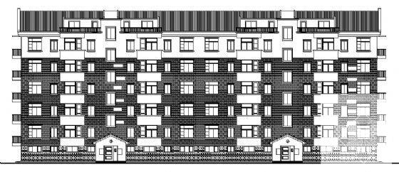 群星花园小区住宅楼建筑CAD施工图纸 - 2