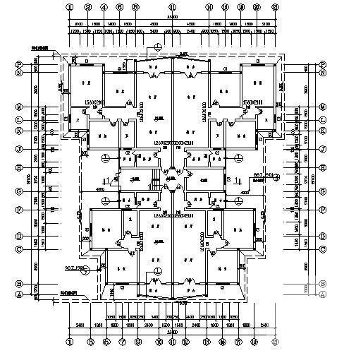 6层住宅楼建筑CAD施工图纸 - 2