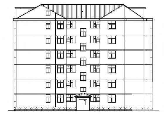 6层住宅楼建筑CAD施工图纸 - 3