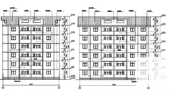 6层住宅楼建筑CAD施工图纸 - 4