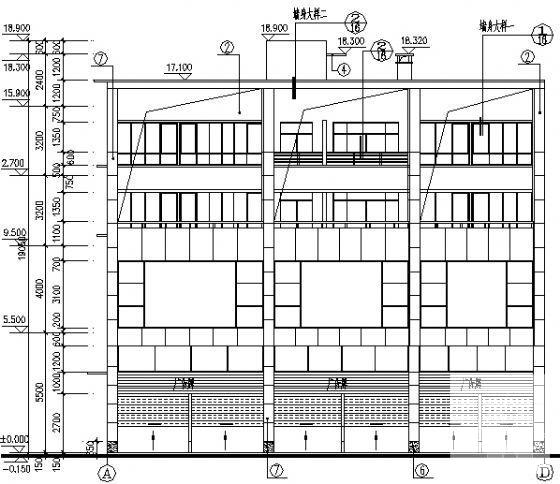 不规则住宅建筑施工CAD图纸（砖混结构） - 2