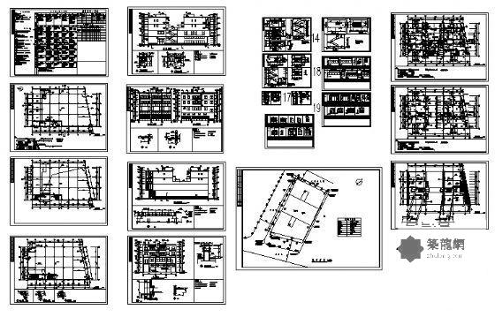 不规则住宅建筑施工CAD图纸（砖混结构） - 4