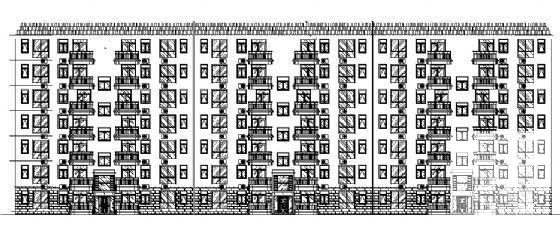 23.4米7层复式砖混结构商品房建筑施工CAD图纸 - 3