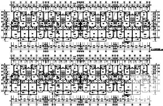 7层底商住宅楼建筑施工CAD图纸 - 3