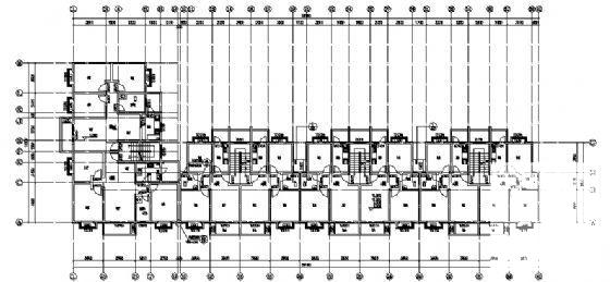 6层框架剪力墙结构组合住宅楼建筑CAD施工图纸 - 4