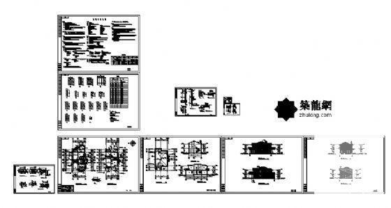 2层别墅建筑、结构CAD施工图纸（砌体结构） - 3