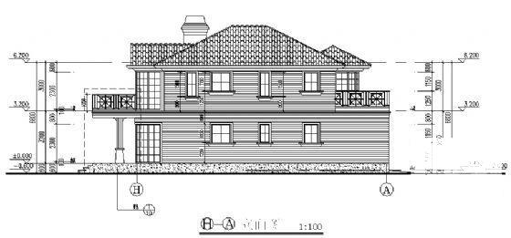 2层别墅建筑、结构CAD施工图纸（砌体结构） - 4