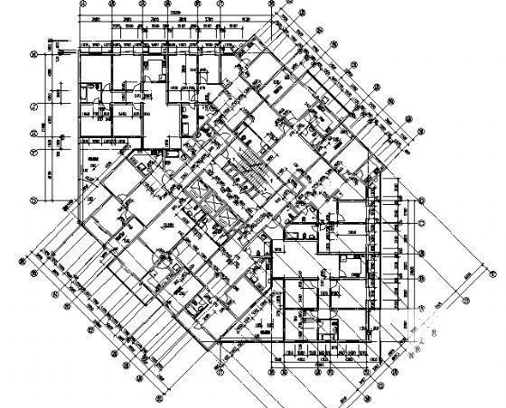框剪结构高层住宅楼设计方案设计CAD图纸 - 2