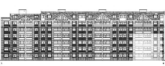 7层多层住宅楼建筑CAD施工图纸 - 1