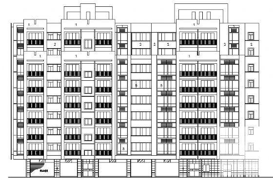 9层底商住宅楼建筑设计方案（框架结构） - 4
