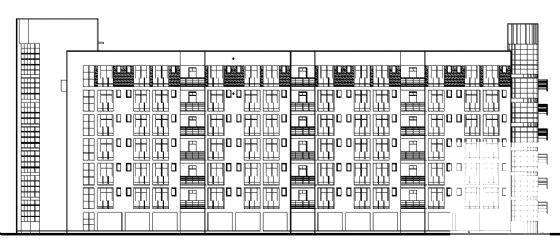 7层高校学生宿舍楼（框架剪力墙结构） - 1