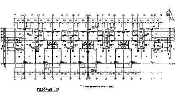 6层住宅楼建筑CAD施工图纸 - 2