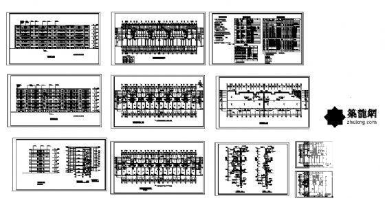 6层住宅楼建筑CAD施工图纸 - 4