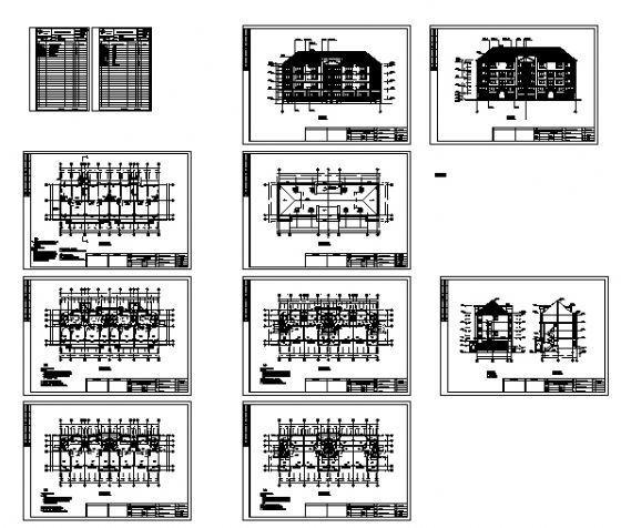 4层住宅楼建筑CAD施工图纸 - 1