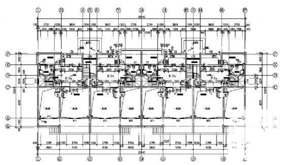 4层住宅楼建筑CAD施工图纸 - 2