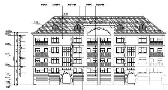 4层住宅楼建筑CAD施工图纸 - 3