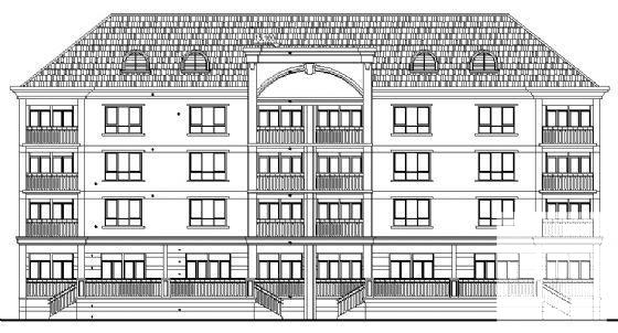 4层住宅楼建筑CAD施工图纸 - 4