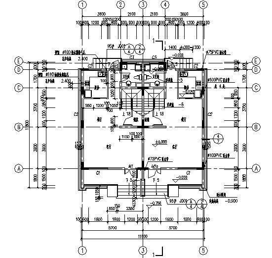 住宅区整体建筑CAD图纸 - 1