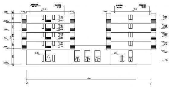 5层砖混结构宿舍楼CAD施工图纸 - 1