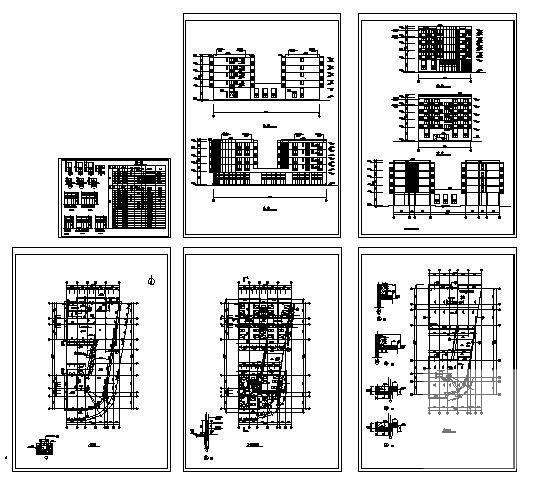 5层砖混结构宿舍楼CAD施工图纸 - 4