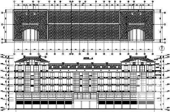 6层框架结构商服楼建筑、结构CAD图纸及计算书 - 2