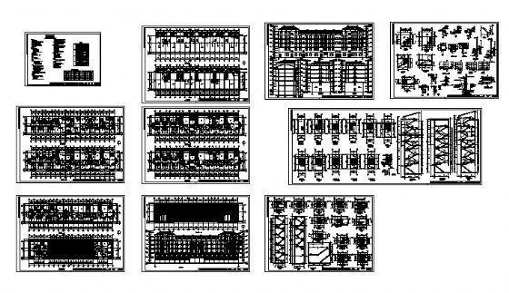 6层框架结构商服楼建筑、结构CAD图纸及计算书 - 3