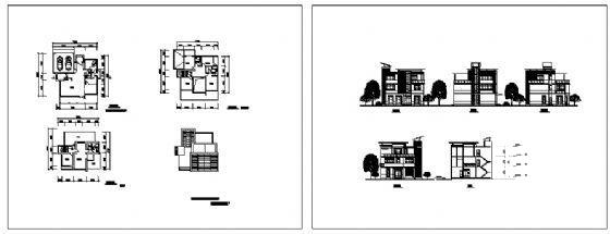 简单的别墅建筑图纸 - 2