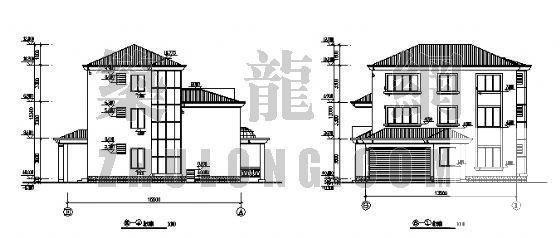 3层别墅建筑设计方案设计CAD施工图纸 - 1